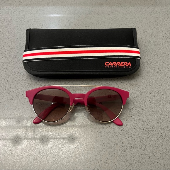 Carrera Clubmaster Red Sunglasses with case - Picture 4 of 4